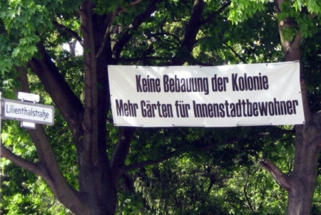 Protest der Kolonie am Columbiadamm