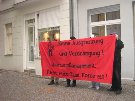 Protest vor QM-Büro am 3.11.2009