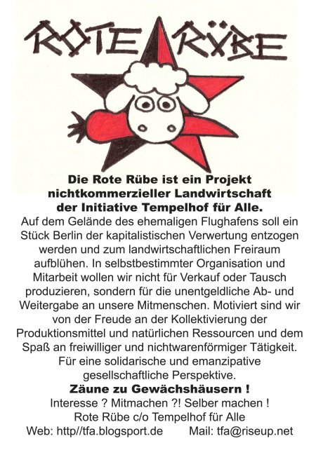 Das Projekt Rote Rübe