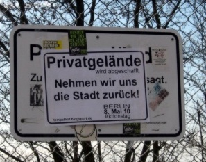 Privatgelände wird abgeschafft