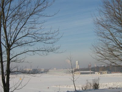 Tempelhofer Feld im Schnee