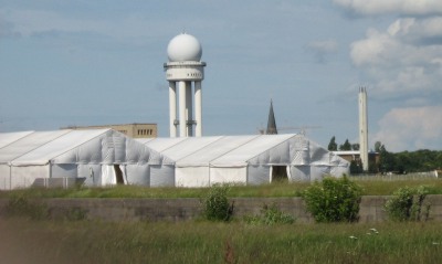 Zelte auf Tempelhofer Feld